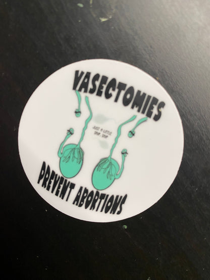 Vasectomies Prevent Abortions, just a little snip, snip.